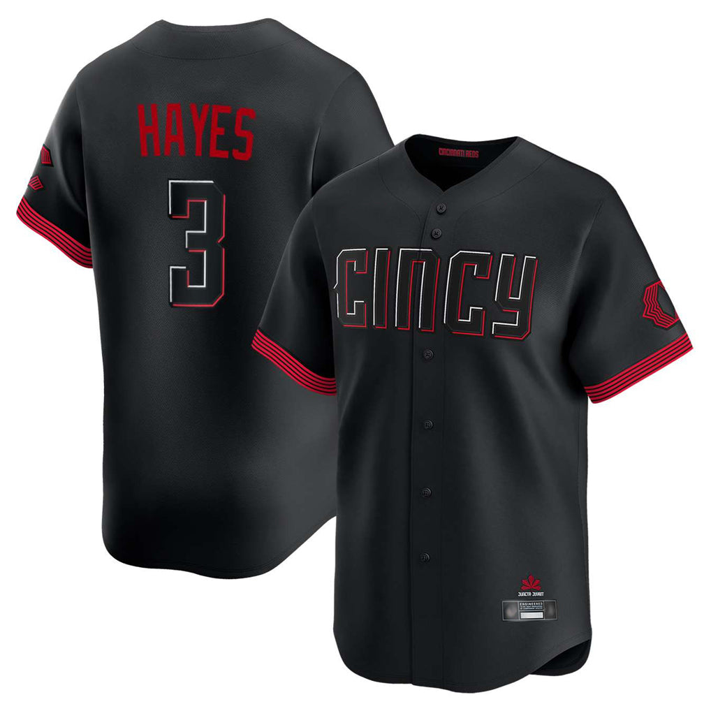 MATTH C.Reds #3 Ke'Bryan Hayes Player Black City Connect Home Limited Stitched Jerseys