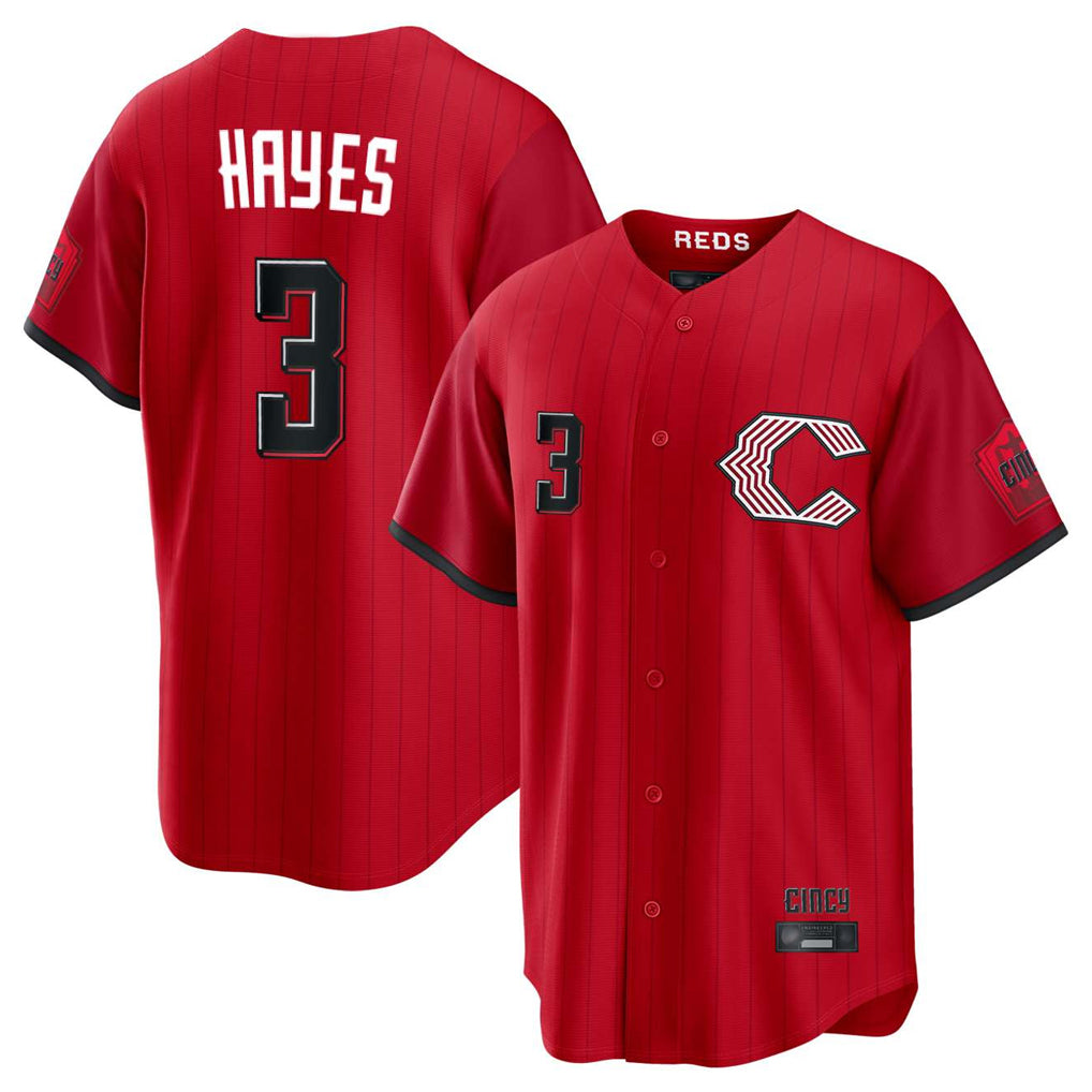 MATTH C.Reds #3 Ke'Bryan Hayes Player Red 2026 City Connect Home Game Stitched Jerseys