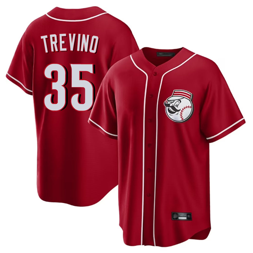 MATTH C.Reds #3 Ke'Bryan Hayes Player Red Game Home Stitched Jerseys
