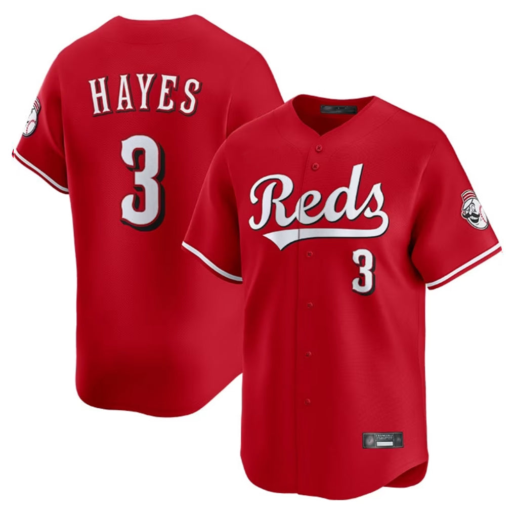 MATTH C.Reds #3 Ke'Bryan Hayes Player Red Home Limited Stitched Jerseys