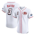 MATTH C.Reds #3 Ke'Bryan Hayes Player White Speedway Classic Limited Elite Home Stitched Jerseys