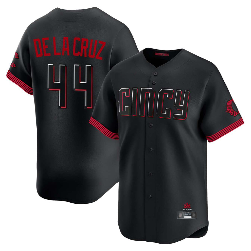 MATTH C.Reds #44 Elly De La Cruz Player Black City Connect Home Limited Stitched Jerseys