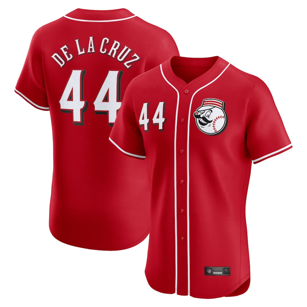 MATTH C.Reds #44 Elly De La Cruz Player Red Limited Elite Home Game Stitched Jerseys