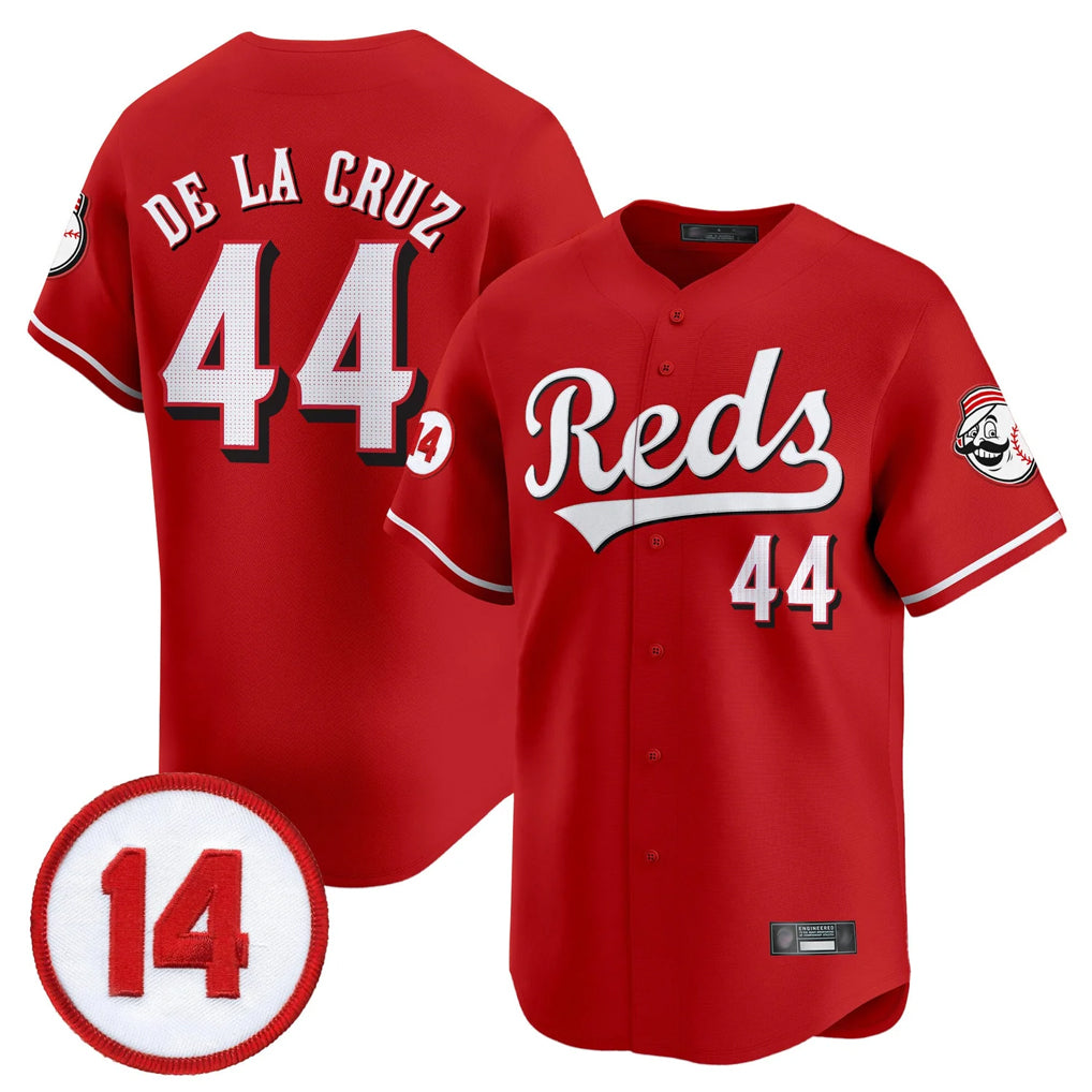 MATTH C.Reds #44 Elly De La Cruz Player Red Vapor Premier Limited Home Stitched Jerseys