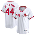 MATTH C.Reds #44 Elly De La Cruz Player White Cooperstown Collection Limited Stitched Jerseys