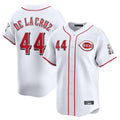 MATTH C.Reds #44 Elly De La Cruz Player White Home Limited Stitched Jerseys