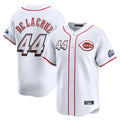 MATTH C.Reds #44 Elly De La Cruz Player White Speedway Classic Home Limited Stitched Jerseys