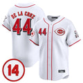 MATTH C.Reds #44 Elly De La Cruz Player White Vapor Premier Limited Home Stitched Jerseys