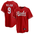 MATTH C.Reds #9 Matt McLain Player Red Home Game Stitched Jerseys