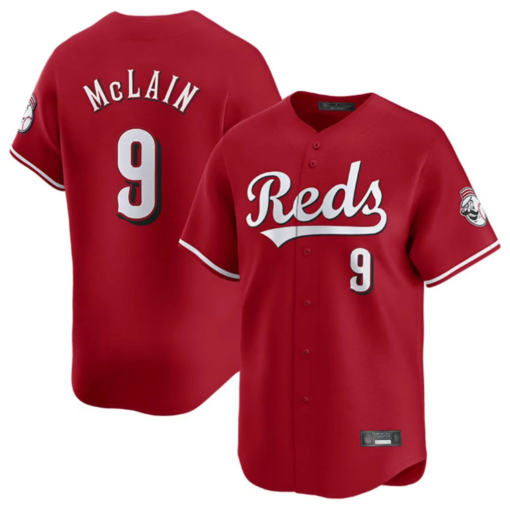 MATTH C.Reds #9 Matt McLain Player Red Home Limited Stitched Jerseys