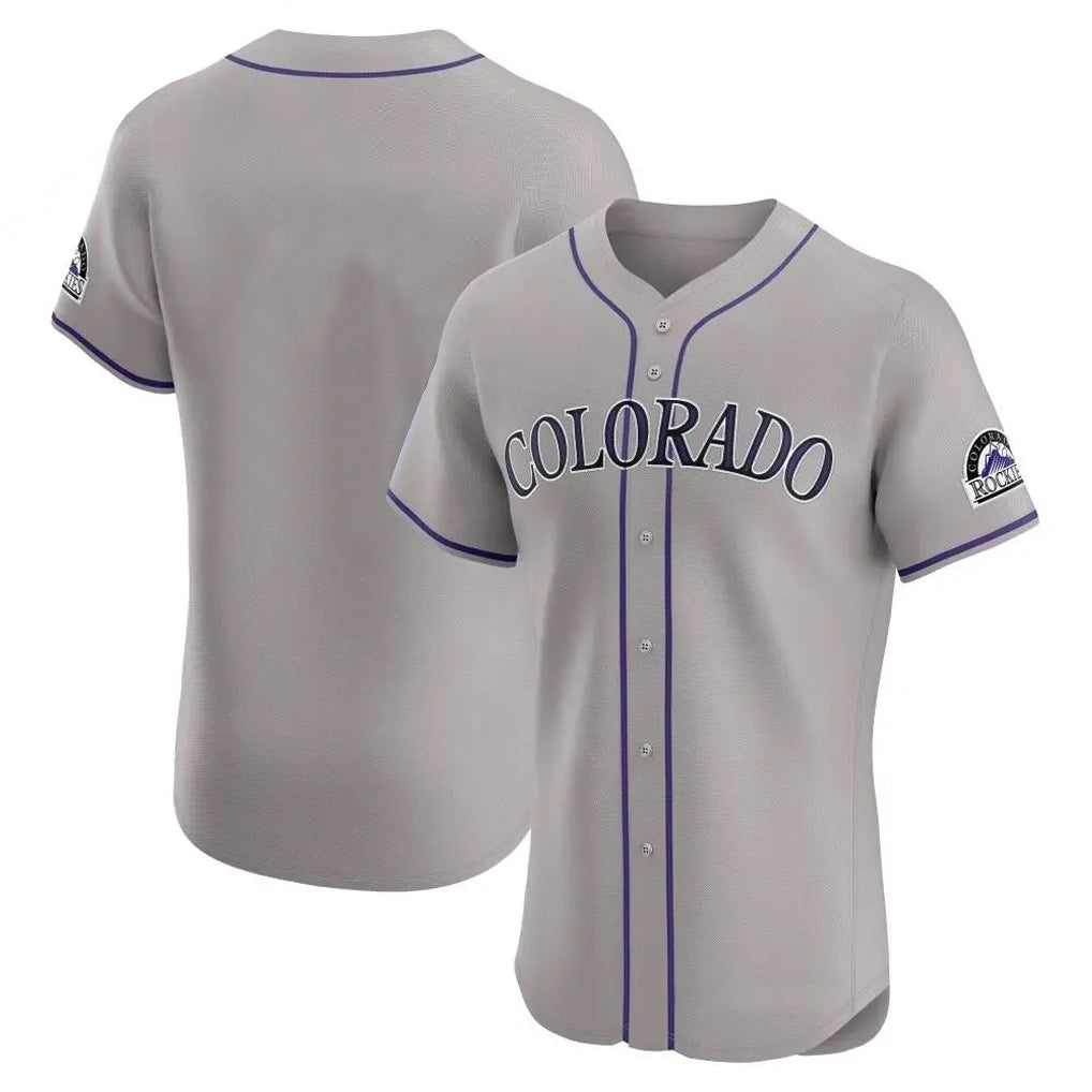 MATTH C.Rockies Gray Limited Elite Home Blank Player Stitched Jerseys