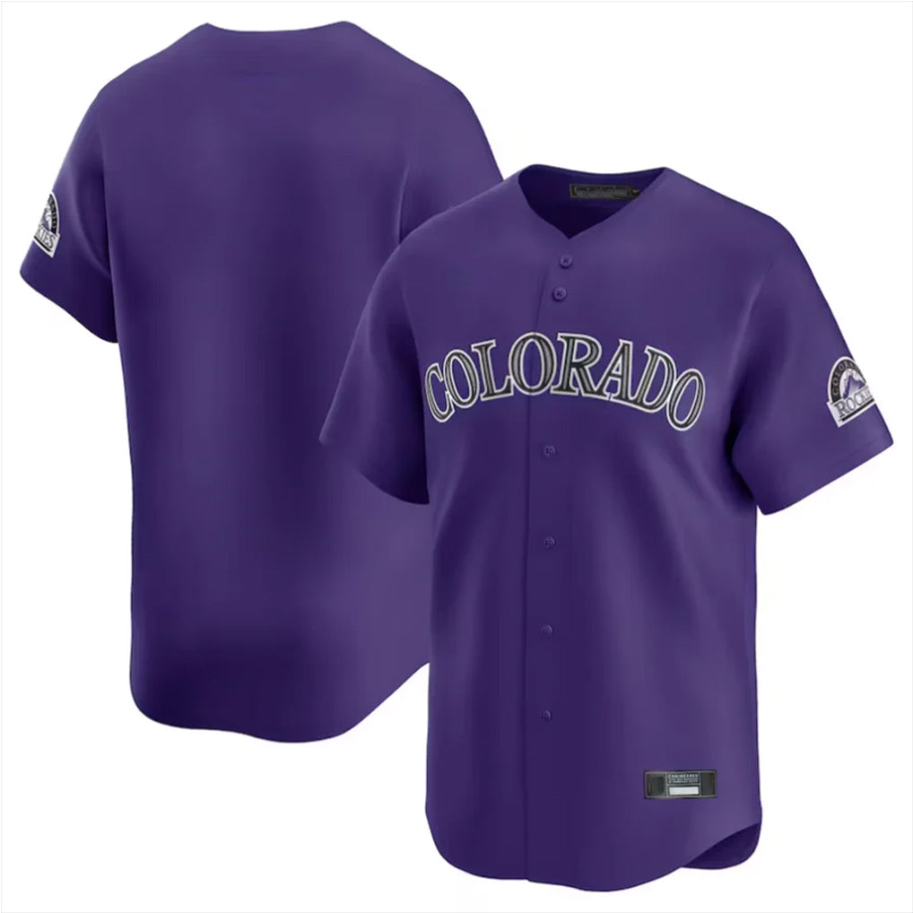 MATTH C.Rockies Purple Limited Home Blank Player Stitched Jerseys