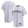 MATTH C.Rockies White Game Home Blank Player Stitched Jerseys
