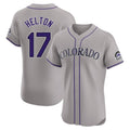 MATTH C.Rockies #17 Todd Helton Player Gray Limited Elite Home Stitched Jerseys