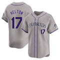 MATTH C.Rockies #17 Todd Helton Player Gray Limited Home Stitched Jerseys