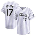MATTH C.Rockies #17 Todd Helton Player White Limited Home Stitched Jerseys