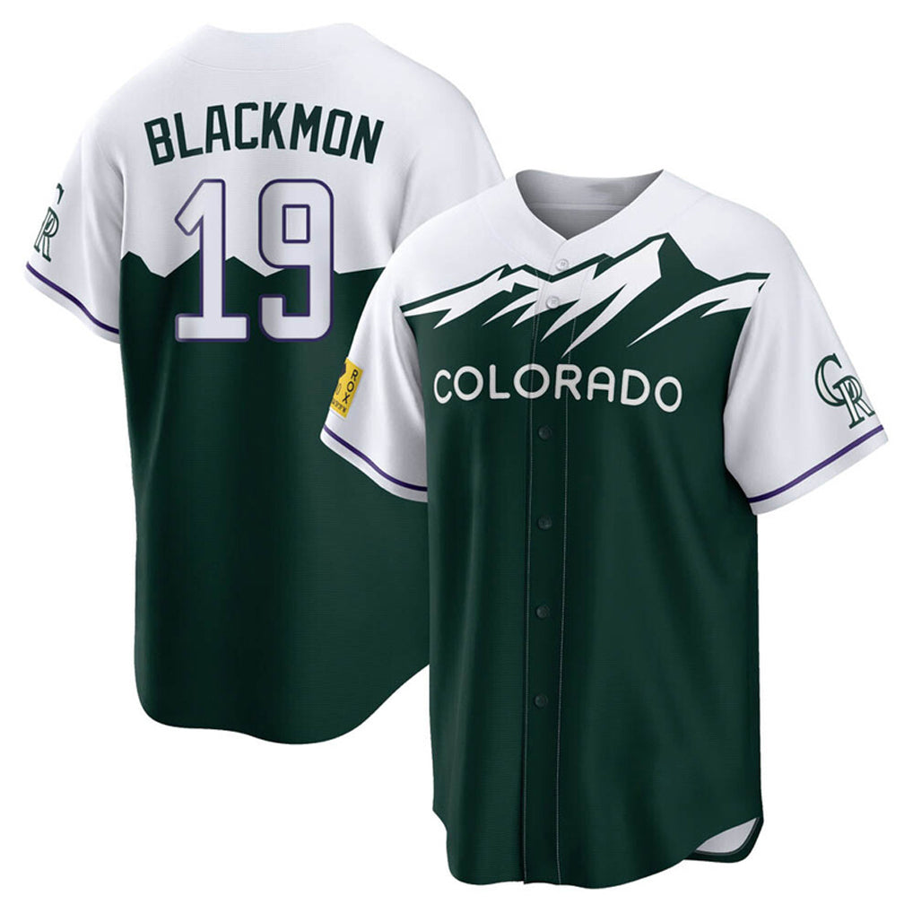 MATTH C.Rockies #19 Charlie Blackmon Player Green City Connect Home Game Stitched Jerseys
