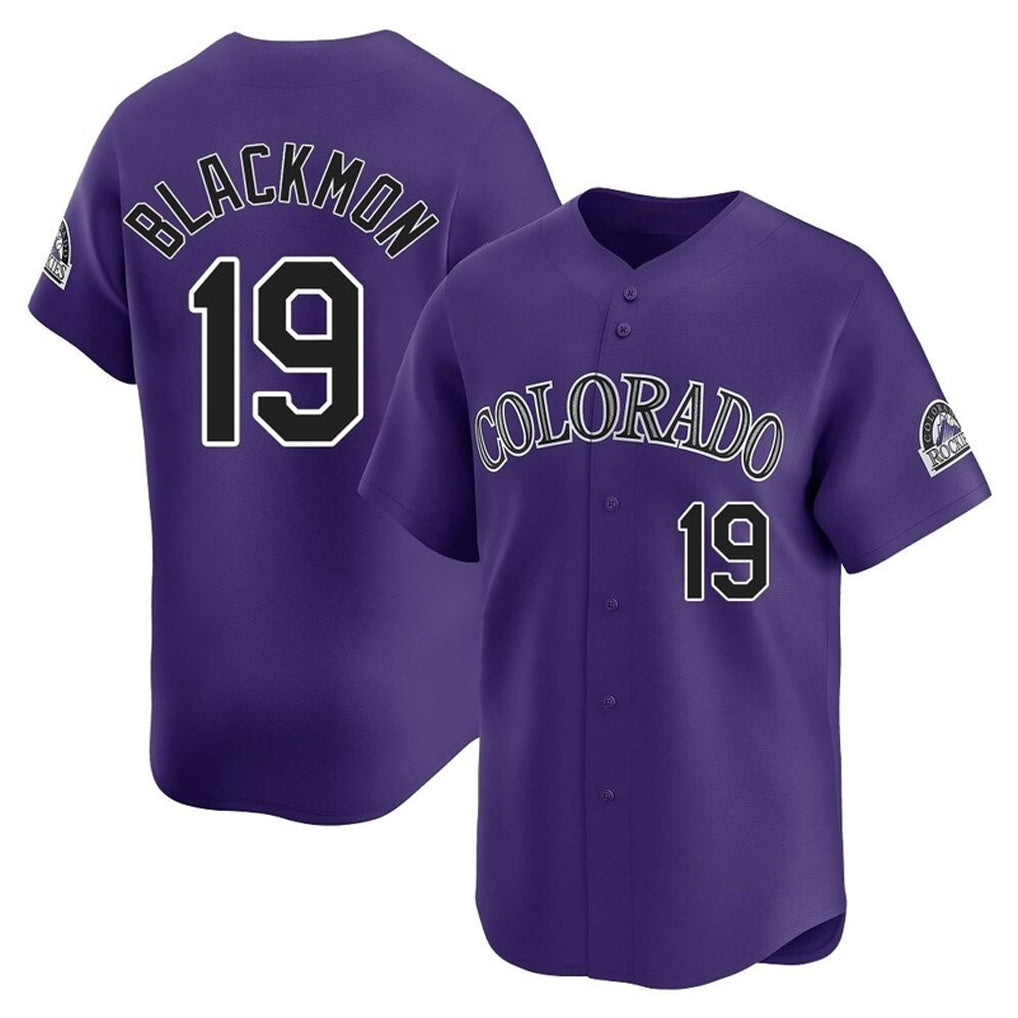 MATTH C.Rockies #19 Charlie Blackmon Player Purple Limited Home Stitched Jerseys