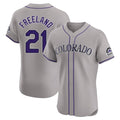 MATTH C.Rockies #21 Kyle Freeland Player Gray Limited Elite Home Stitched Jerseys