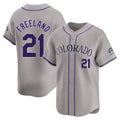 MATTH C.Rockies #21 Kyle Freeland Player Gray Limited Home Stitched Jerseys