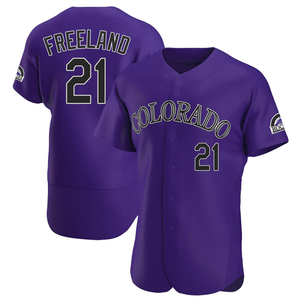 MATTH C.Rockies #21 Kyle Freeland Player Purple Limited Elite Home Stitched Jerseys