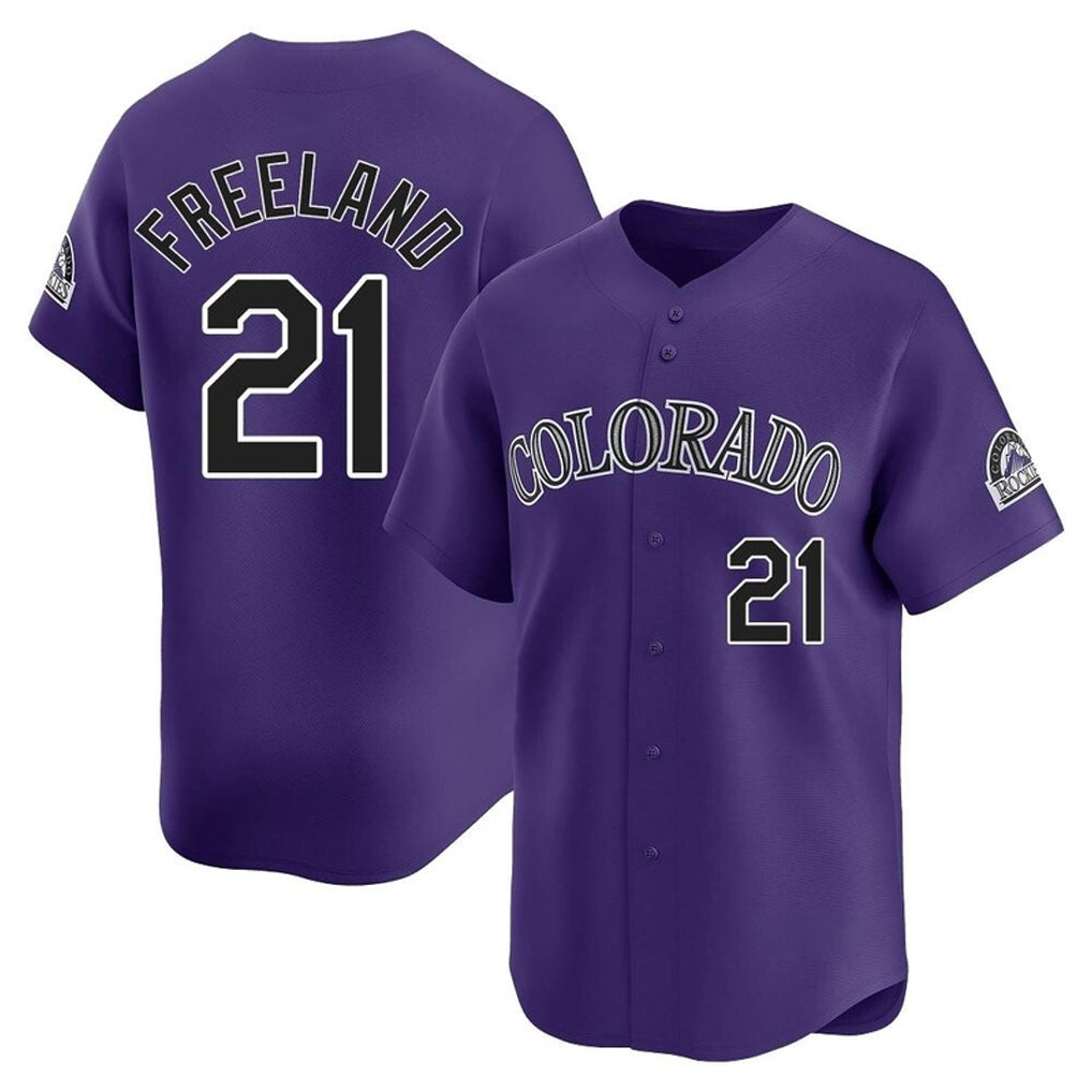 MATTH C.Rockies #21 Kyle Freeland Player Purple Limited Home Stitched Jerseys