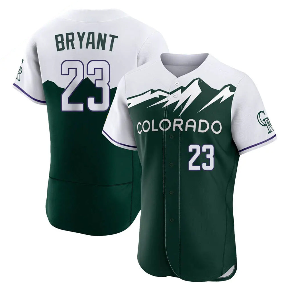 MATTH C.Rockies #23 Kris Bryant Player Green City Connect Limited Elite Home Stitched Jerseys