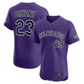 MATTH C.Rockies #23 Kris Bryant Player Purple Limited Elite Home Stitched Jerseys