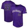 MATTH C.Rockies #23 Kris Bryant Player Purple Limited Home Game Stitched Jerseys