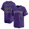 MATTH C.Rockies #23 Kris Bryant Player Purple Limited Home Stitched Jerseys