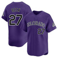 MATTH C.Rockies #27 Jordan Beck Player Purple Limited Home Stitched Jerseys