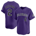 MATTH C.Rockies #2 Tyler Freeman Player Purple Limited Home Stitched Jerseys