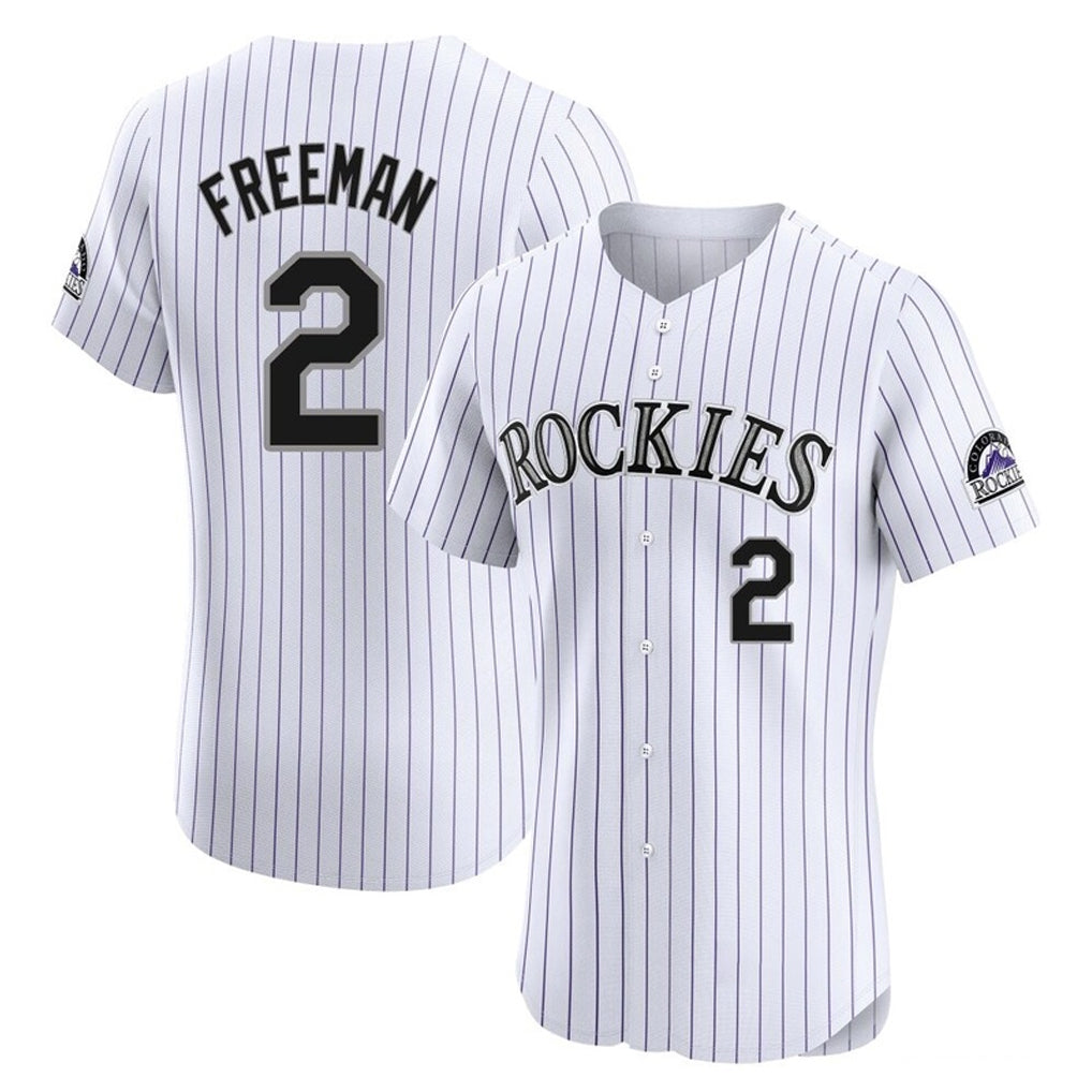 MATTH C.Rockies #2 Tyler Freeman Player White Limited Elite Home Stitched Jerseys