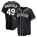 MATTH C.Rockies #49 Antonio Senzatela Player Black Fashion Out Home Game Stitched Jerseys