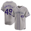 MATTH C.Rockies #49 Antonio Senzatela Player Gray Limited Home Stitched Jerseys