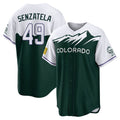 MATTH C.Rockies #49 Antonio Senzatela Player Green City Connect Home Game Stitched Jerseys