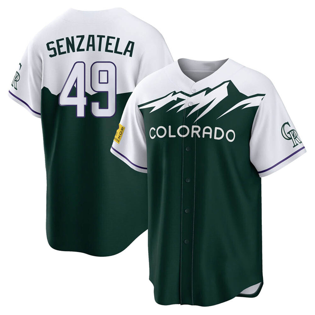 MATTH C.Rockies #49 Antonio Senzatela Player Green City Connect Home Game Stitched Jerseys