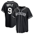 MATTH C.Rockies #9 Brenton Doyle Player Black Fashion Out Home Game Stitched Jerseys