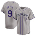 MATTH C.Rockies #9 Brenton Doyle Player Gray Limited Home Stitched Jerseys
