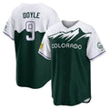 MATTH C.Rockies #9 Brenton Doyle Player Green City Connect Home Game Stitched Jerseys