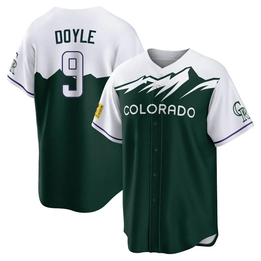 MATTH C.Rockies #9 Brenton Doyle Player Green City Connect Home Game Stitched Jerseys