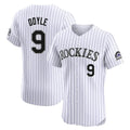 MATTH C.Rockies #9 Brenton Doyle Player White Limited Elite Home Stitched Jerseys
