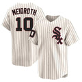 MATTH C.White Sox #10 Chase Meidroth Player Cream Cooperstown Collection Limited Home Stitched Jerseys