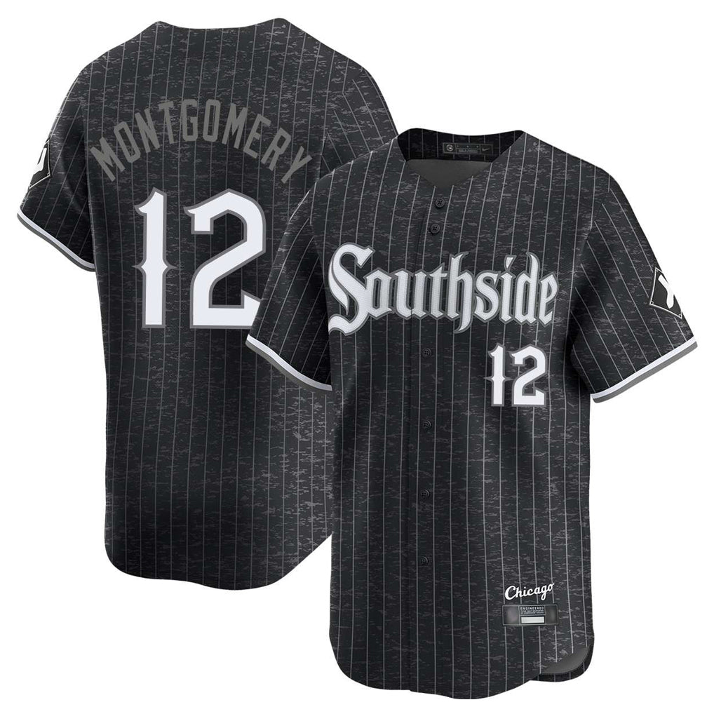 MATTH C.White Sox #12 Colson Montgomery Player Black City Connect Limited Home Stitched Jerseys