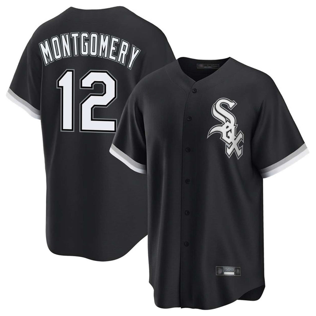 MATTH C.White Sox #12 Colson Montgomery Player Black Home Game Stitched Jerseys
