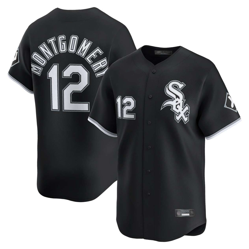 MATTH C.White Sox #12 Colson Montgomery Player Black Limited Home Stitched Jerseys