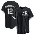 MATTH C.White Sox #12 Colson Montgomery Player Black Spring Training Game Stitched Jerseys