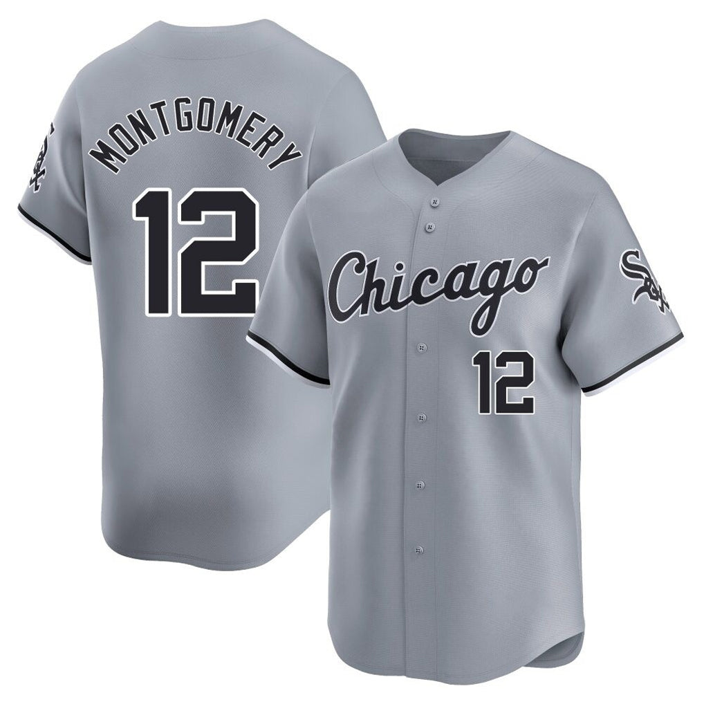 MATTH C.White Sox #12 Colson Montgomery Player Gray Road Limited Home Stitched Jerseys