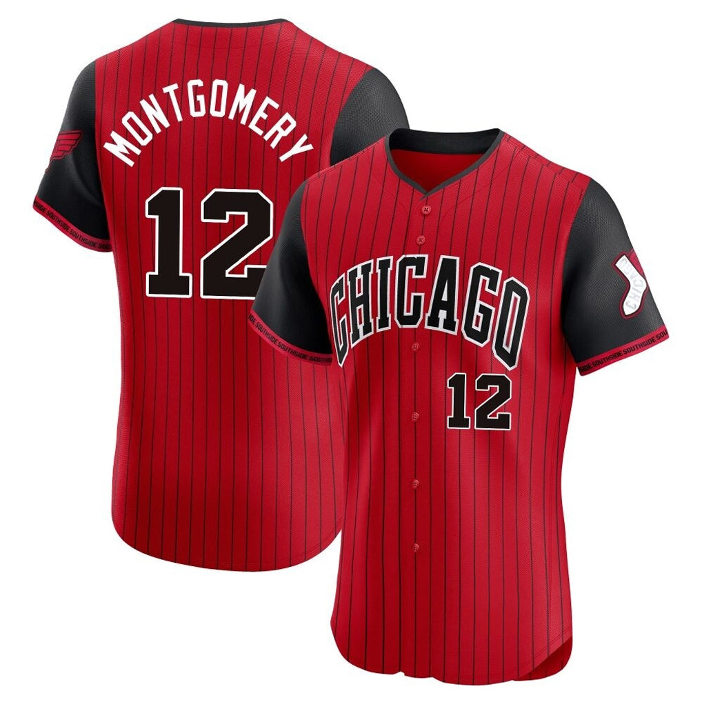 MATTH C.White Sox #12 Colson Montgomery Player Red City Connect Limited Elite Home Stitched Jerseys