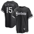 MATTH C.White Sox #15 Sean Newcomb Player Black City Connect Home Game Stitched Jerseys